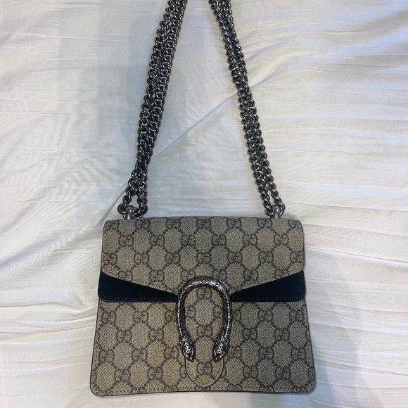 Gucci Dionysus GG Supreme mini bag taupe/black - Picture 2 of 7